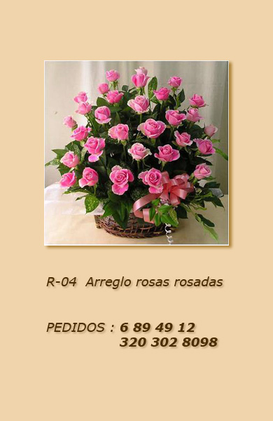 Arreglos florales en rosas